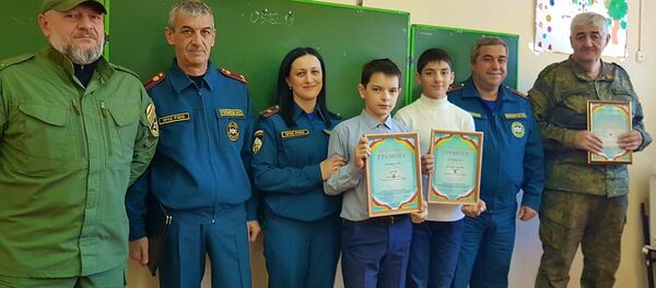 Кадеты награждены грамотами Министерства по Чрезвычайным ситуациям Южной Осетии Кадеты награждены грамотами Министерства по Чрезвычайным ситуациям Южной Осетии - Sputnik Южная Осетия