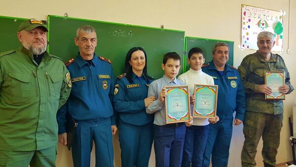 Кадеты награждены грамотами Министерства по Чрезвычайным ситуациям Южной Осетии - Sputnik Южная Осетия