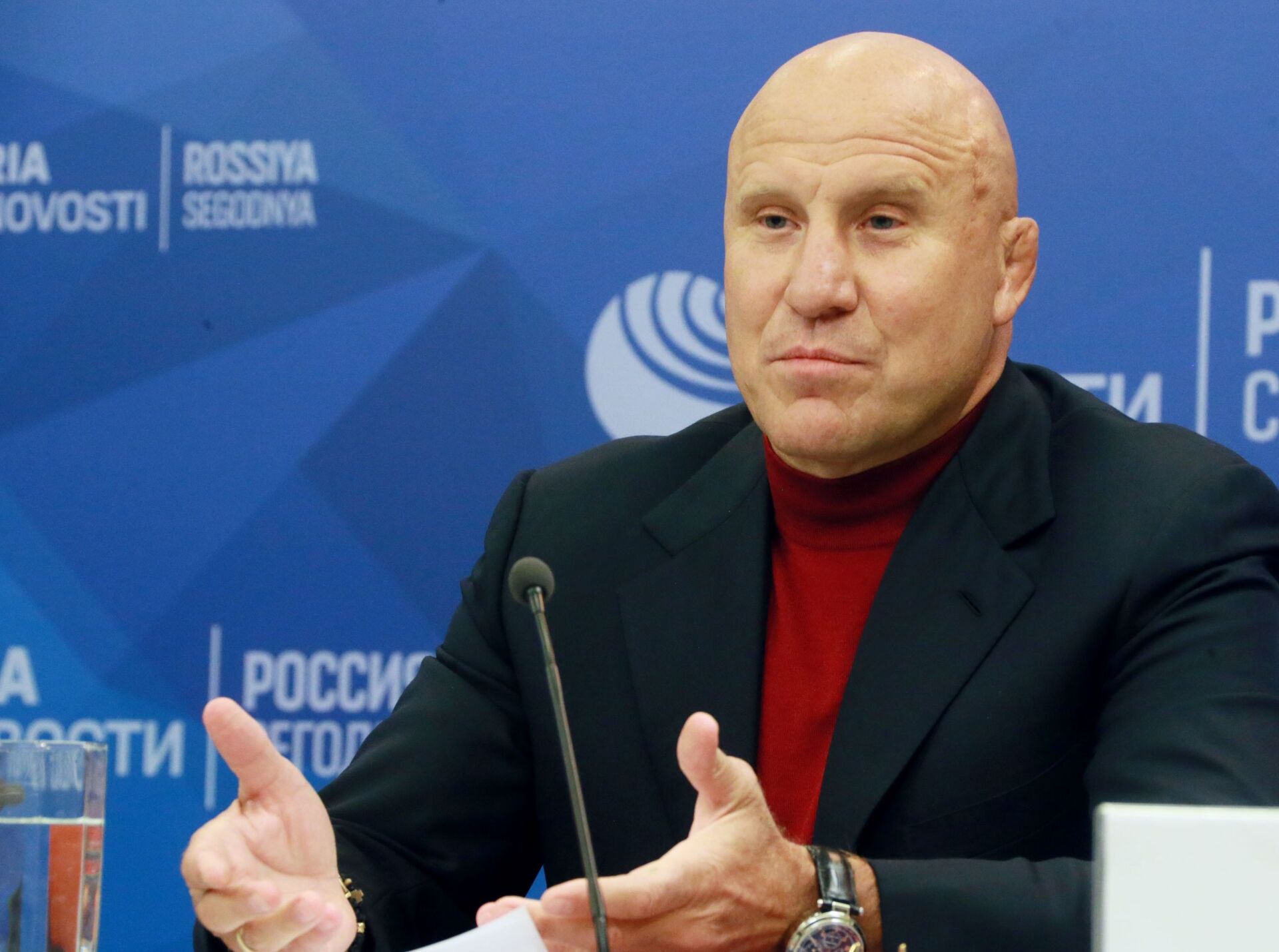 Президент Федерации спортивной борьбы России, вице-президент Объединенного мира борьбы (UWW), олимпийский чемпион Михаил Мамиашвили - Sputnik Южная Осетия, 1920, 23.01.2026