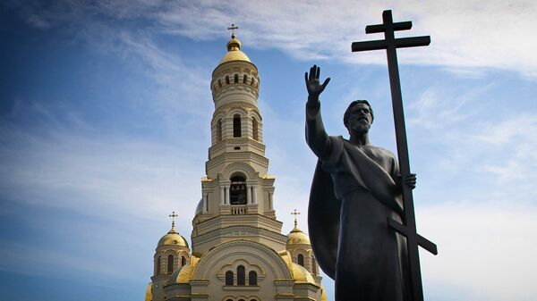 Открытие памятника Святому Апостолу Андрею Первозванному в Мордовии - Sputnik Южная Осетия