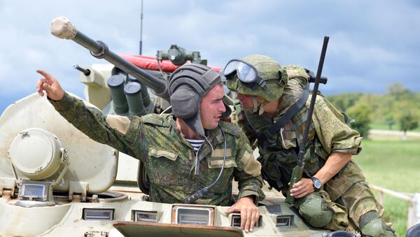 Тактические учения на российской военной базе в Абхазии - Sputnik Южная Осетия