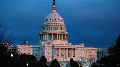 Капитолий США во время заката (12 ноября 2019). Вашингтон