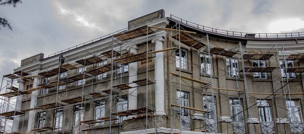 Гостиница Ирыстон: строительство Гостиница Ирыстон: строительство - Sputnik Южная Осетия