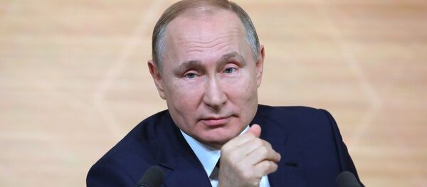 Президент РФ Владимир Путин на большой ежегодной пресс-конференции - Sputnik Южная Осетия
