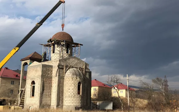 Строительство православного храма в Цхинвале  - Sputnik Южная Осетия