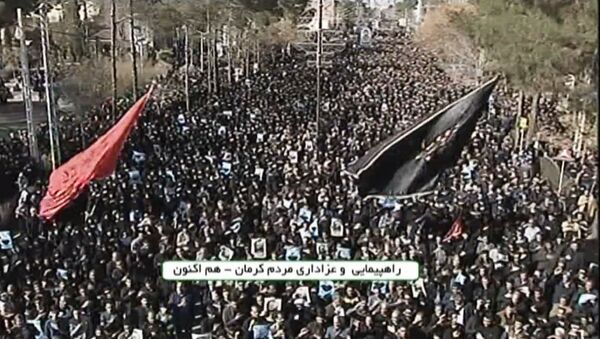 В Иране Тысячи человек по всей стране вышли на митинг после убийства генерала Сулеймани США - Sputnik Южная Осетия