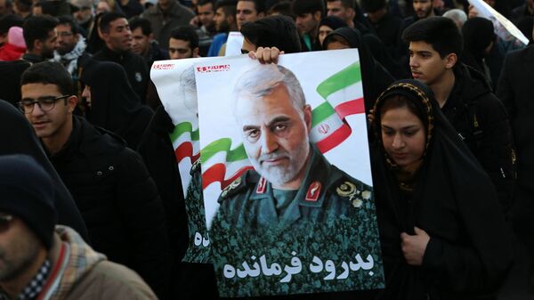 Траурное шествие в Тегеране по случаю прощания с генералом Солеймани. Архивное фото - Sputnik Южная Осетия
