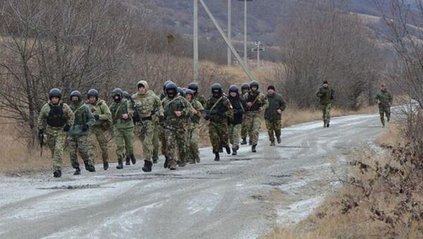 Марш-бросок подразделений МВД Южной Осетии  - Sputnik Южная Осетия