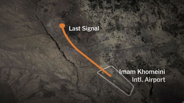 Сбили двумя ракетами: в Сети появилось видео крушения украинского лайнера в Иране Сбили двумя ракетами: в Сети появилось видео крушения украинского лайнера в Иране - Sputnik Южная Осетия