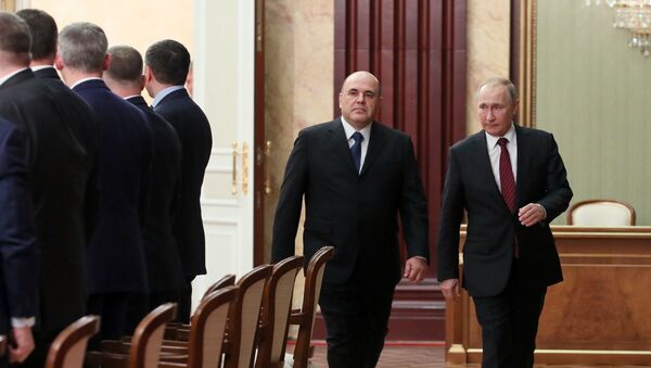 Президент Владимир Путин провел встречу с новым правительством РФ - Sputnik Южная Осетия