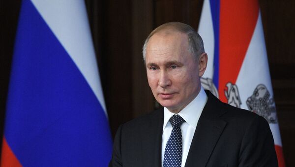 Президент РФ В. Путин принял участие в заседании расширенной коллегии Миниобороны РФ - Sputnik Южная Осетия